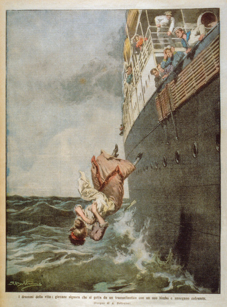 SUICIDIO DI UNA MADRE DOMENICA DEL CORRIERE 1911