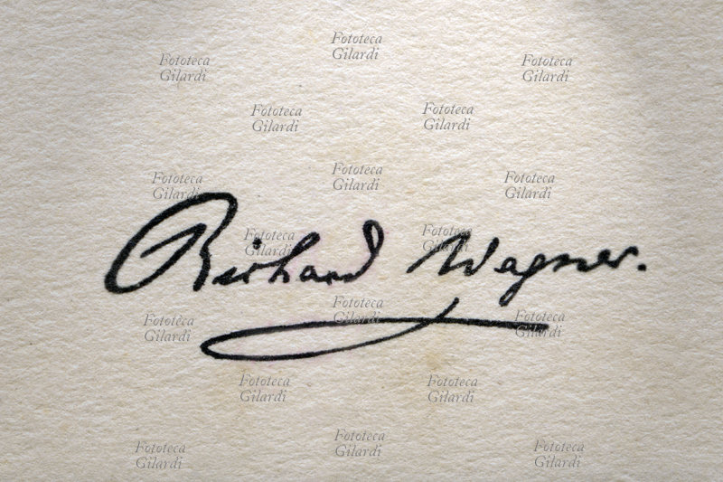 Richard WAGNER (1813-1883) Autografo del compositore, poeta, librettista, regista teatrale, direttore d\