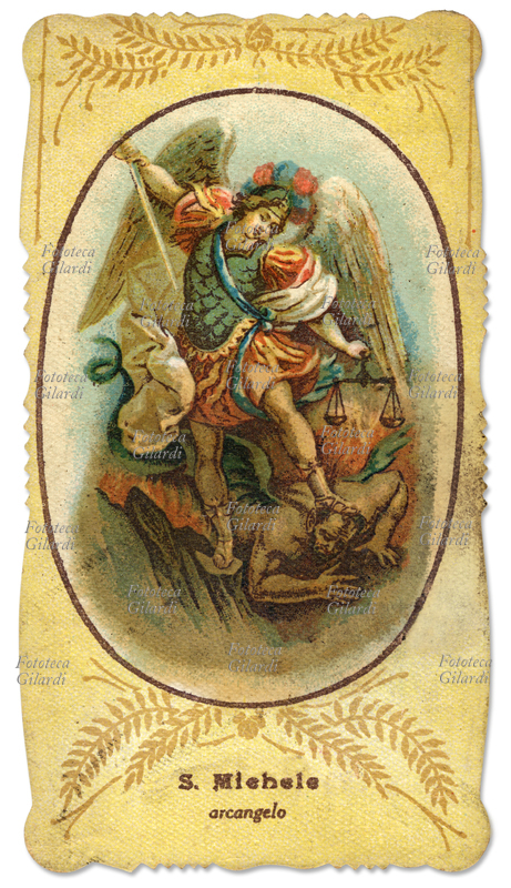 SANTINO San Michele Arcangelo, scaccia Lucifero. L\