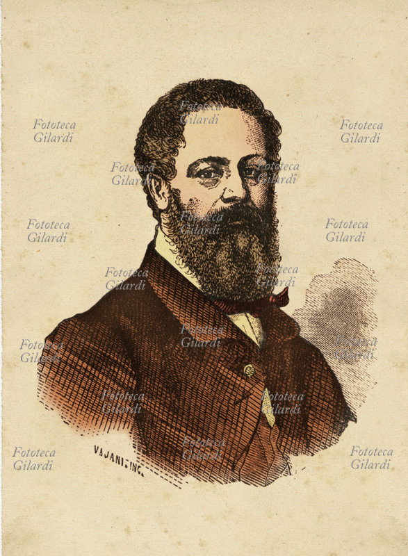 Antonio RANIERI (1806-1888) intellettuale napoletano, amico di Giacomo Leopardi, che conobbe a Pisa nel 1827 e che ospitò in casa sua a Napoli fino alla morte, avvenuta nel 1837. Dopo la caduta dei Borboni fu eletto deputato, nel 1861