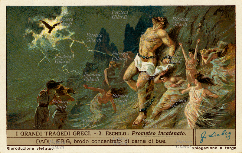 ESCHILO (525456 a.C.) Prometeo incatenato subisce per punizione divina l\