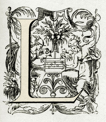 ILLUSTRATED CAPOLETTERA L FRANCE 16TH CENTURY ILLUSTRATED CAPOLETTERA L FRANCE 16TH CENTURY
