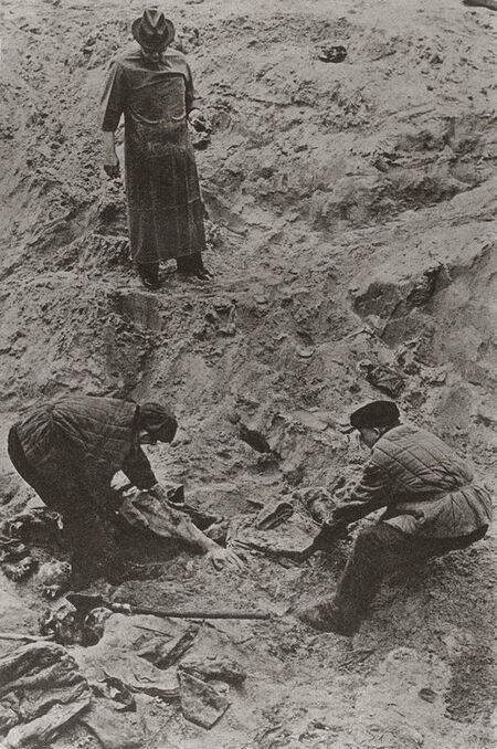 POLONIA 1943 FOSSE DI KATYN