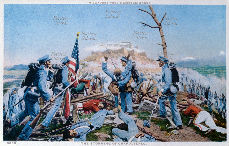 U.S.A. 13 settembre 1847. Tempesta di Chapultepec: una delle più importanti azioni della guerra messicana che rese possibile l\