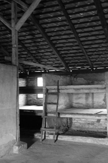 AUSCHWITZ II BIRKENAU INTERNO BARACCA CAMPO FEMMINILE