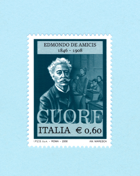 CENTENARIO MORTE DE AMICIS FRANCOBOLLO