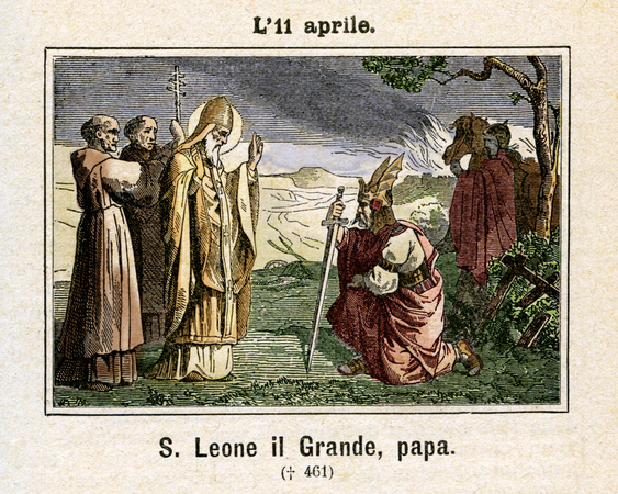 SAN LEONE IL GRANDE PAPA INCONTRA ATTILA SAN LEONE IL GRANDE PAPA INCONTRA ATTILA