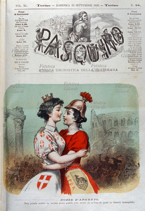 ITALIA abbraccio simbolico tra l\