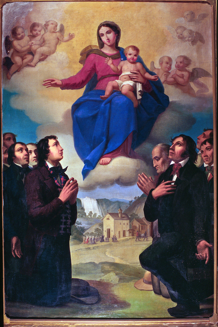 EX VOTO ALLA MADONNA PAESE RISPARMIATO DALLA PESTE