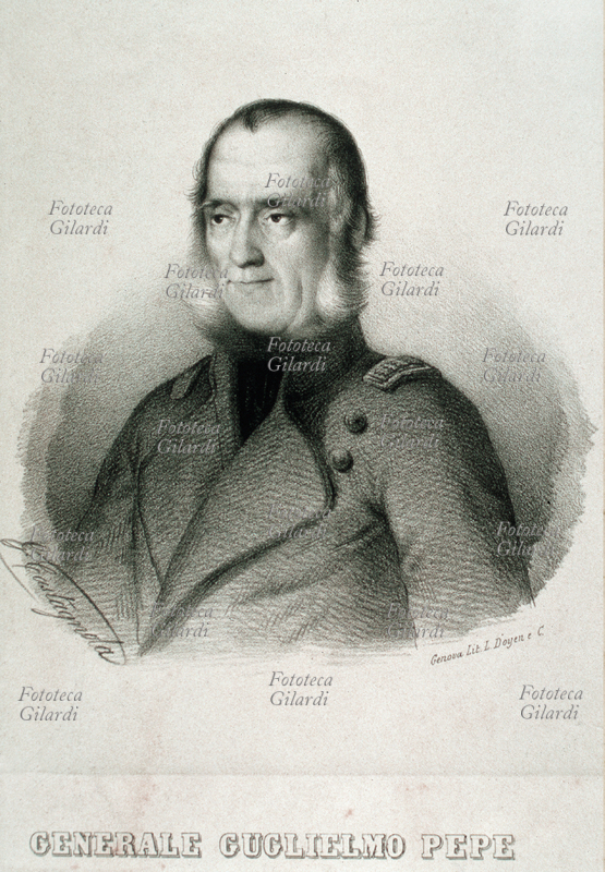 Guglielmo PEPE (13 febbraio 1783 – 8 agosto 1855). Generale nell\