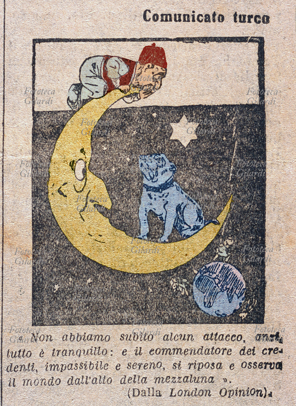 CARICATURA satira inglese sulla posizione ufficiale della Turchia in risposta all\