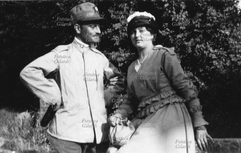 PRIMA GUERRA MONDIALE Coppia di sposi, \