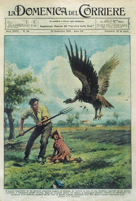 SALVATAGGIO DI UNA BAMBINA DOMENICA DEL CORRIERE 1934 SALVATAGGIO DI UNA BAMBINA DOMENICA DEL CORRIERE 1934
