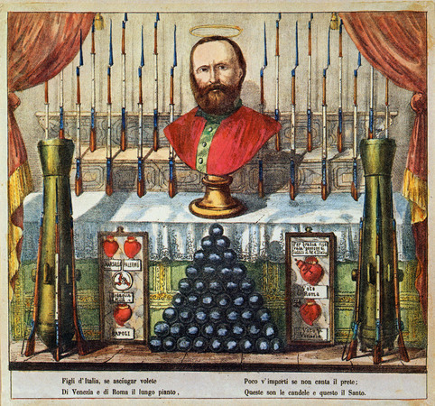 GIUSEPPE GARIBALDI RAFFIGURATO COME SANTO