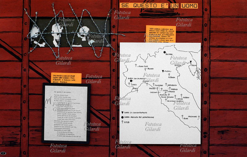 NAZISMO ANTISEMITISMO "Se questo è un uomo". Diciassettesimo pannello della mostra "La Gioconda di Lvov - Immagini \