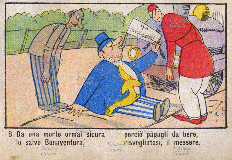 LE AVVENTURE DEL SIGNOR BONAVENTURA il celebre, fortunato personaggio che viene sempre riccamente premiato per le sue doti di onestà e rettitudine. Viaggiando in treno per lavoro, il nostro eroe ha accidentalmente tirato il freno d\