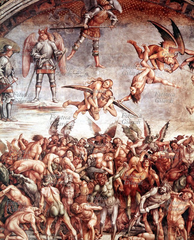 Luca SIGNORELLI (1445 - 16 ottobre 1523) dettaglio verticale dall\