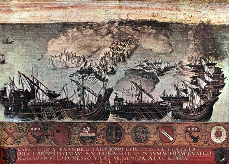 BATTAGLIE La vittoria di Andrea Doria (30 novembre 1466 – 25 novembre 1560) contro la flotta ottomana a Corone nel Peloponneso. L\