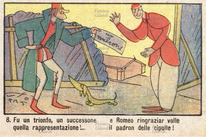 LE AVVENTURE DEL SIGNOR BONAVENTURA il celebre, fortunato personaggio che viene sempre riccamente premiato per le sue doti di onestà e rettitudine. Le cipolle che il nostro eroe ha portato nel teatro durante la rappresentazione di una tragedia, hanno fatto copiosamente piangere gli attori in scena e il pubblico in sala, decretando il clamoroso successo dell\