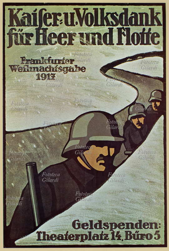 PRIMA GUERRA MONDIALE Germania, manifesto. \