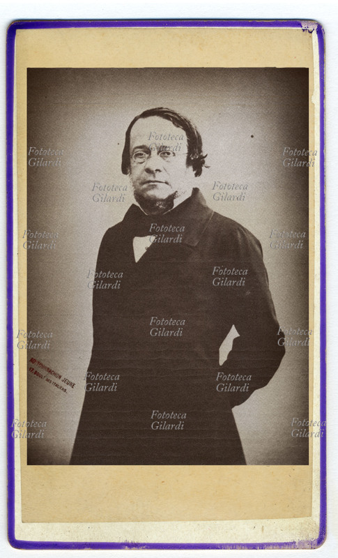 Daniele MANIN (1804-1857) in esilio a Parigi, ritratto fotografico 1852 - 1853