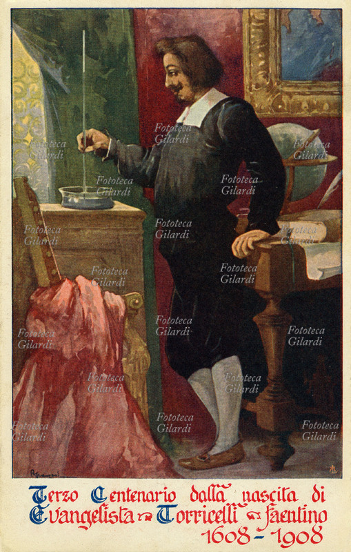 Evangelista TORRICELLI (1608-1647) Inventore del barometro a mercurio: il metallo, premuto dall\