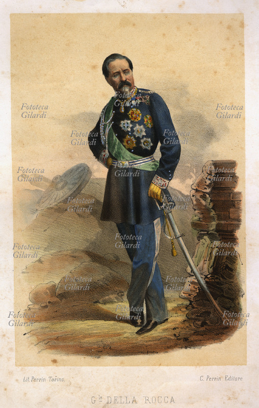Generale DELLA ROCCA, partecipò a battaglie delle guerre d\