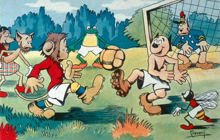 CALCIO CARTOLINA UMORISTICA CALCIO CARTOLINA UMORISTICA