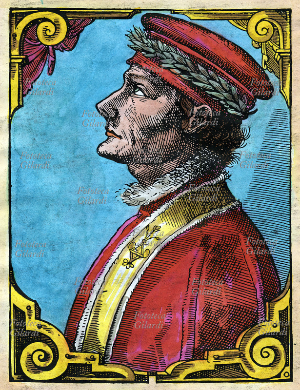 Francesco FILELFO (25 July 1398 – 31 July 1481) portrait of the humanist who was in the service of the Visconti and Sforza families. He wrote the laudatory poem \