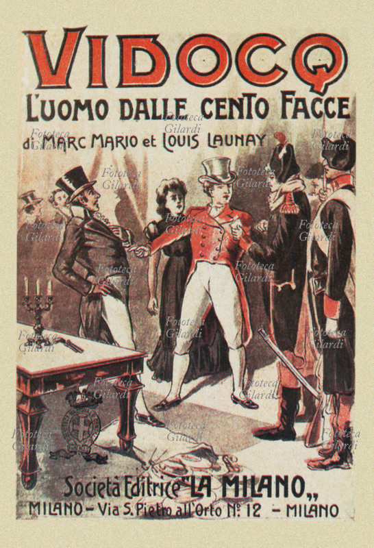 LETTERATURA POLIZIESCA copertina di una dispensa popolare della Società Editrice La Milano della serie delle \