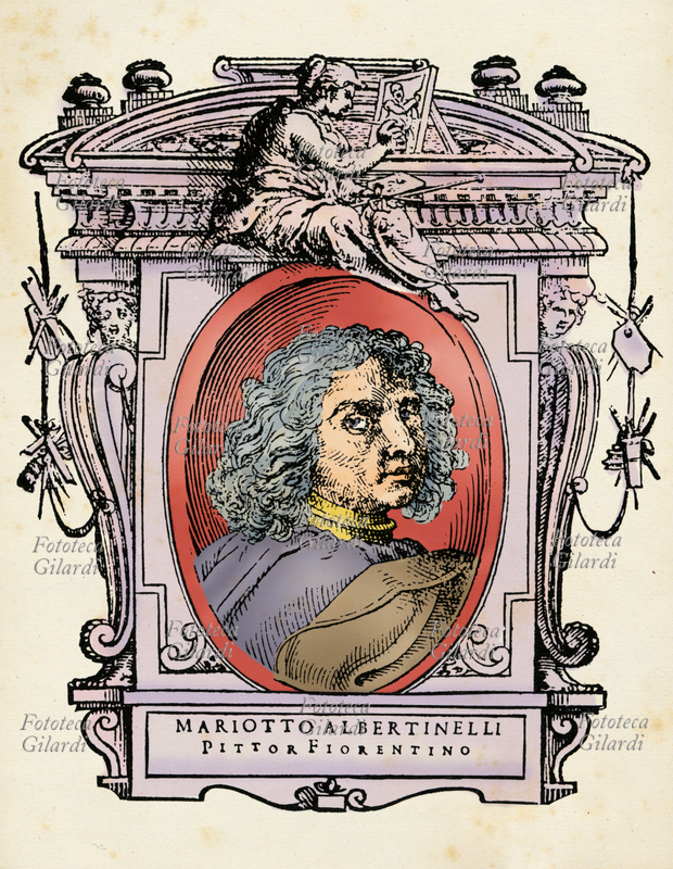 Mariotto ALBERTINELLI (13 ottobre 1474 - 5 novembre 1515), pittore italiano. Dopo aver lavorato nella bottega di orafo del padre, scelse di praticare la pittura presso Cosimo Rosselli, con Piero di Cosimo e Baccio della Porta. Con quest\
