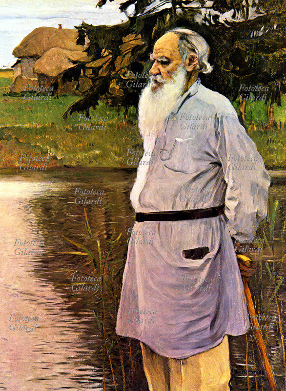Leone TOLSTOJ (1828-1910) scrittore russo, in un dipinto di Mikhail Nesterov, 1907