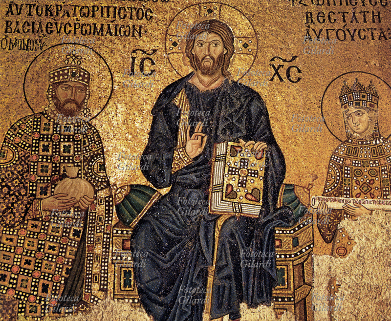 BIZANTINI Cristo benedicente fra l\