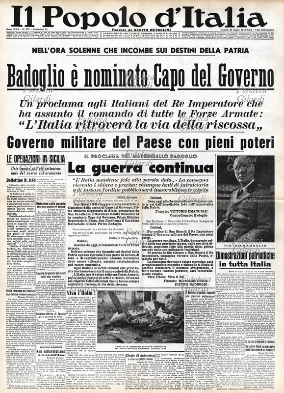 GIORNALI Prima pagina \