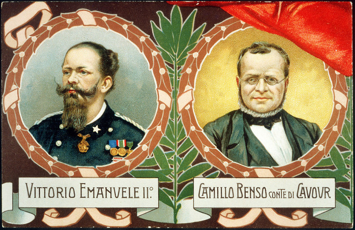 VITTORIO EMANUELE II AND CAVOUR