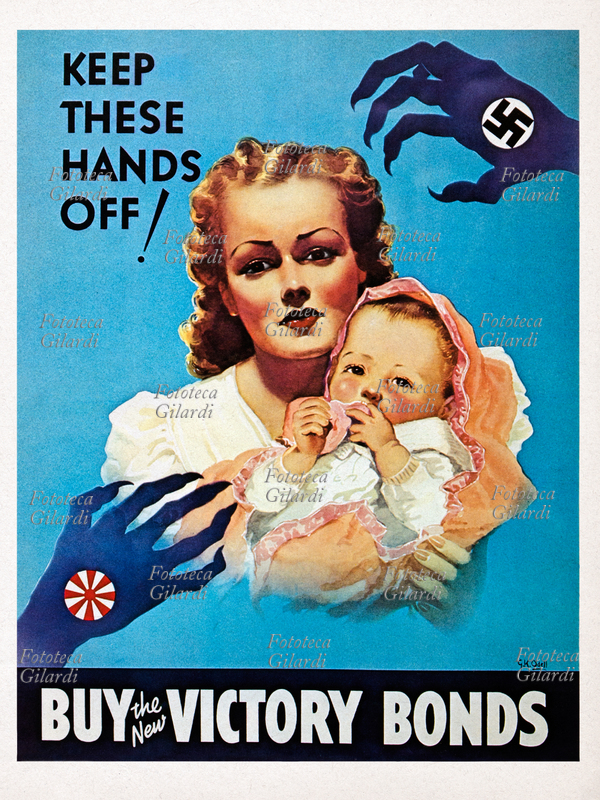 II GM CANADA "Allontana queste mani! Compra i nuovi buoni per la vittoria". Nell\