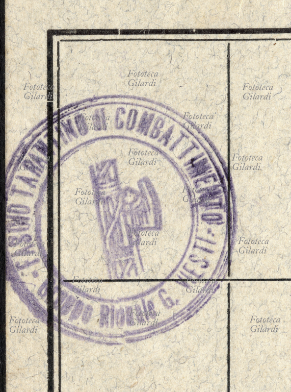 FASCISMO Timbro di convalida su Tessera del P.N.F. Partito Nazionale Fascista, Italia, 1939