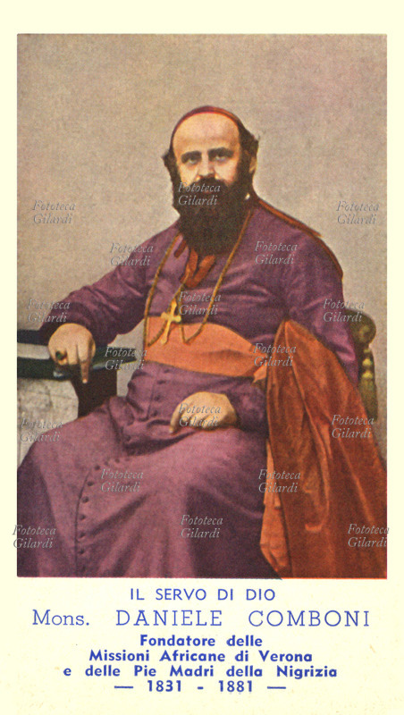 Daniele COMBONI (15 marzo 1831 – 10 ottobre 1881) fondatore delle Missioni Africane di Verona. Nato a Limone sul Garda (Brescia) figlio di poveri giardinieri-contadini divenne il primo Vescovo cattolico dell\
