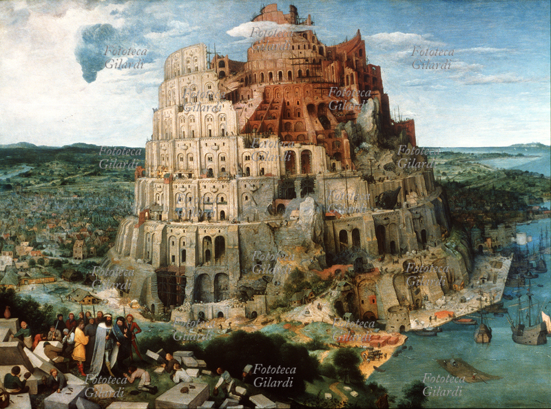 BIBBIA "La grande Torre di Babele". Dipinto di Pieter Bruegel il Vecchio (1525/1530 circa – 5 settembre 1569) Olio su tavola, 1563.