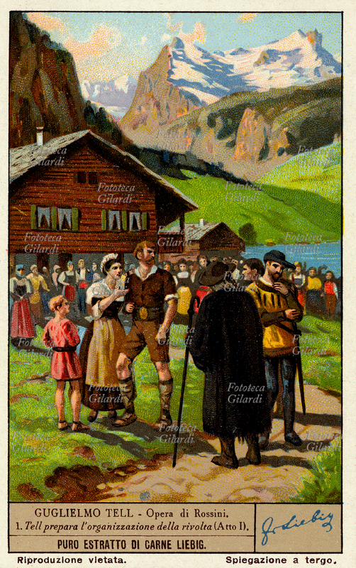 GUGLIELMO TELL Opera di Rossini. Tell prepara l\
