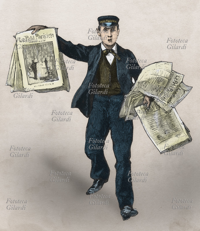 STRILLONE vende le copie del giornale \