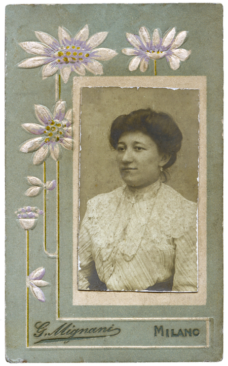 CARTONCINO CARTE DE VISITE DECORATO