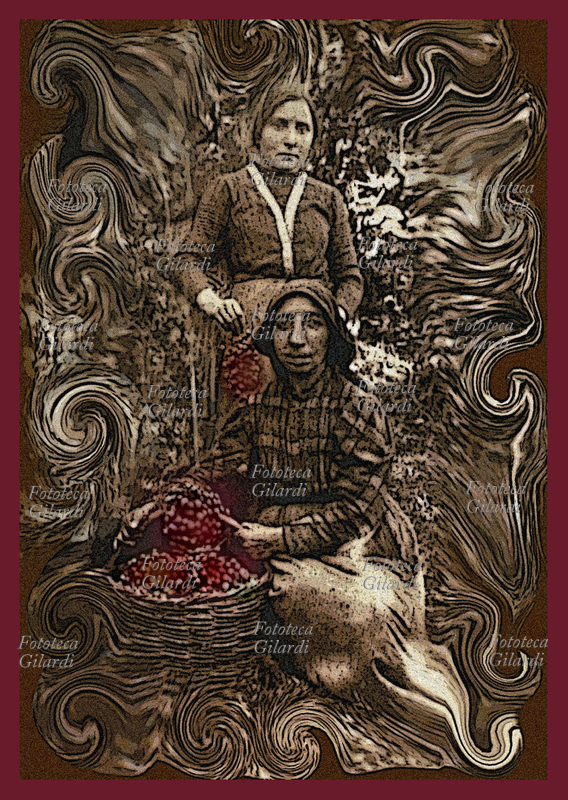 Ando GILARDI (1921 - 2012) due giovani raccoglitrici d\