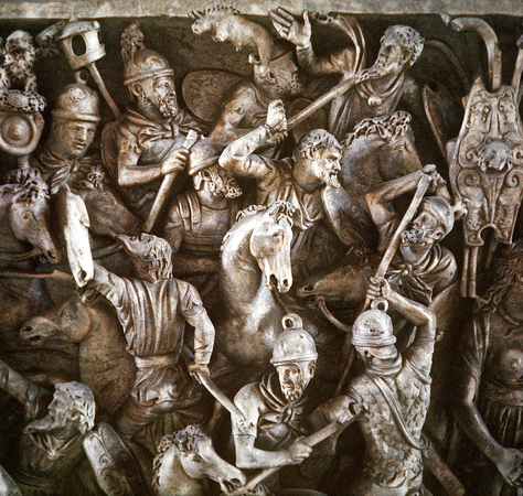 SCONTRO FRA ROMANI E GALLI