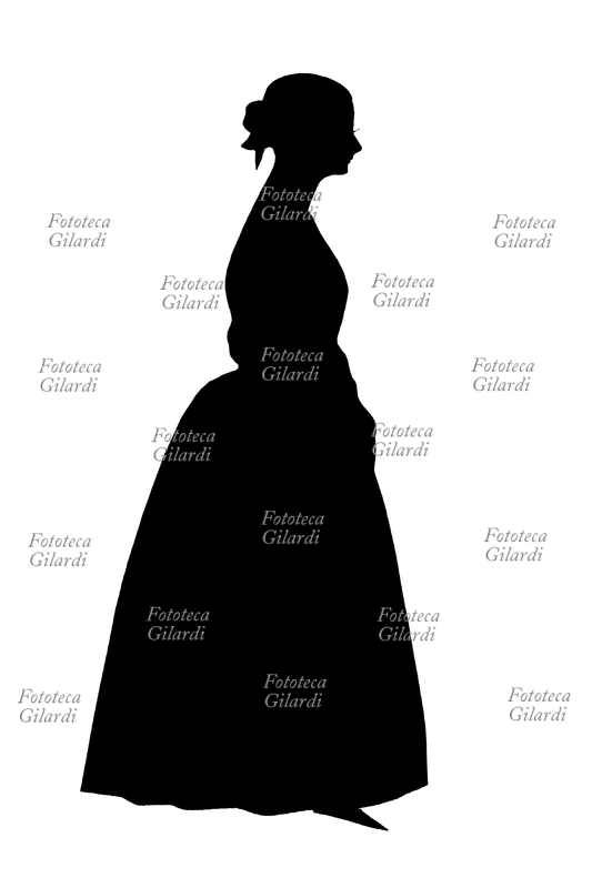 MODA Silhouette donna, figurino moda femminile fine XIX inizio XX secolo