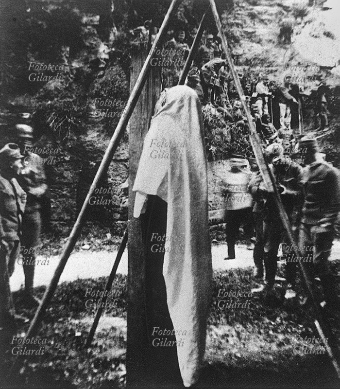 Cesare BATTISTI (1875-1916) la salma, dopo l\