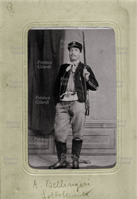 To. BELLINGERI Second lieutenant pertaining to the National Guard, distintosi in the repression to brigandage. Italy 1865