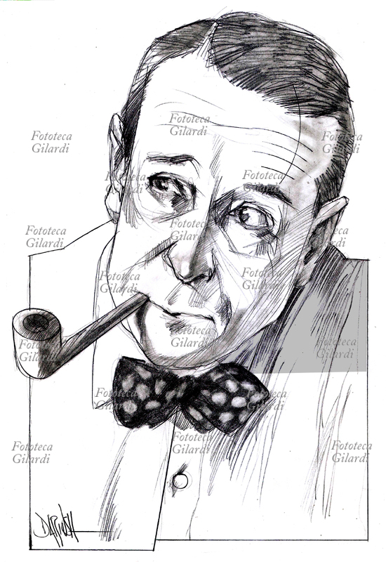 Georges SIMENON (1903-1989), scrittore belga ideatore del personaggio di Jules Maigret, commissario di polizia francese. Autore eclettico ed estremamente prolifico, le sue opere spaziano dal romanzo psicologico al poliziesco, agli articoli e a i reportage che ha firmato con più di 30 diversi pseudonimi. Ha ricevuto il Mystery Writers of America Grand Master nel 1966. Ritratto, illustrazione di Dariush Radpour, disegno a matita colorato digitale, 2007 Questa immagine non può essere utilizzata con tariffa inferiore a € 80,00