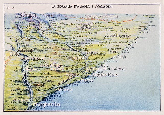 SOMALIA ITALIANA E OGADEN CARTOGRAFIA A.O.I. 1936 SOMALIA ITALIANA E OGADEN CARTOGRAFIA A.O.I. 1936