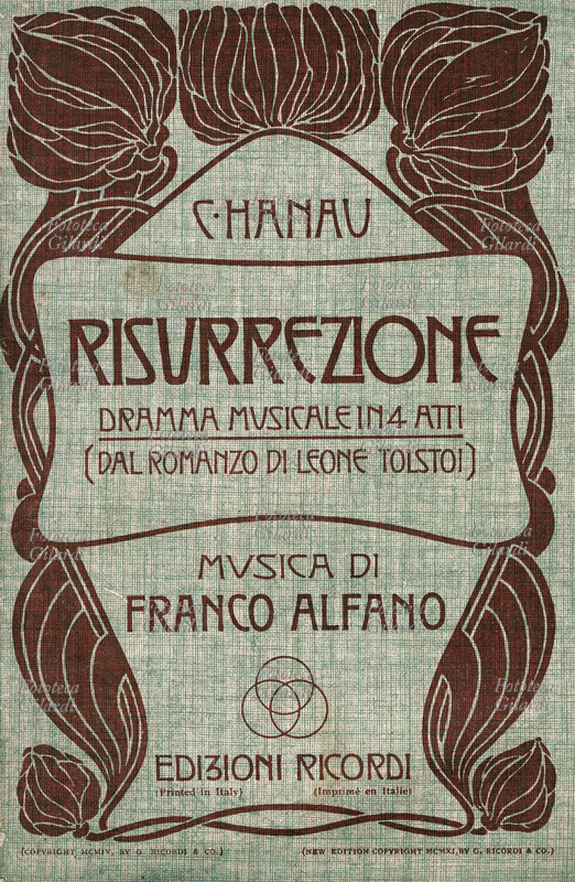 MUSICA LIRICA Copertina del libretto dell\